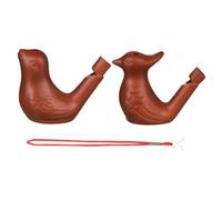 BAZEITFLOW 2pcs Zisha Ceramic Bird Call Whistles for Creative Magpie Peacock Water Whistles Musical Training Novelty Sensory Sound Maker Birthday Party Favors and Home Decor