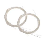 BAZEITFLOW 2sets Classical Guitar Nylon String of Silverplated Replacement Strings for Acoustic Bass and Ukulele Durable and Sound Elegant Pearlescent Packaging