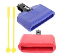 BAZEITFLOW 2sets Jam Blocks Percussion Drum Accessories Lightweight Portable Cow Bell Noisemaker for Drum Boy Girl Beginners Enhance Your Practice Sessions