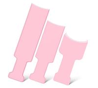 BAZEITFLOW 3 Pcs Balayage Hair Dye Paddle with Protruding Bend Design Comfortable Handle Hair Coloring Boards for Highlighting Perming and Styling Professional Barber Shop Tools for DIY and