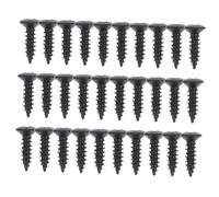 BAZEITFLOW 30pcs Electric Guitar Screws Black Fixing Accessories for Bass Pickguard Mounting Screws Electric Guitar Backplate