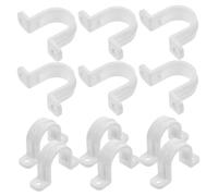 BAZEITFLOW 30Pcs Heavy Duty U Shaped Pipe Strap Clips PVC Tube Clamps with Smooth Surface for Secure Fixation of Oil Water Petroleum Chemical Pipes Various Surfaces
