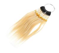 BAZEITFLOW 30pcs Human Hair Color Samples for Testing Hair Dye Effects Lightweight Portable for Beauty Students and Professionals
