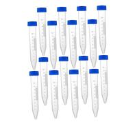 BAZEITFLOW 30pcs Plastic Test Tubes with Screw Caps Graduated Leak Vials for Laboratory and Scientific Experiments in Biochemistry and Molecular Biology