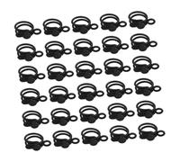 BAZEITFLOW 30pcs Reusable Silicone Cord Organizer Ties for Electronics Cable Management Elastic Wire Harness Straps for Data Charging Cables Home Travel Office Use