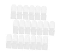 BAZEITFLOW 30pcs Transparent Nail Polish Protector Tips Essential Manicure Tools for Scratch Prevention and Nail Care Durable Art Cover for Salon Use