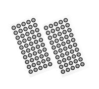 BAZEITFLOW 3D Scanner Reflective Film Reference Points, Tear-Resistant Marking Stickers, 100Pcs 6Mm Inner Diameter and 10Mm Outer Diameter, Suitable for Optical and Digital Scanning