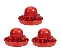 BAZEITFLOW 3pcs Automatic Poultry Water Dispenser with Refillable Design Sealed Chick Drinkers for Chicken Goose and Quail Easy to Clean Waterer for Home and Commercial Farms