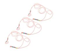 BAZEITFLOW 3pcs Bearded Dragon Leashes Reptile Walking Harness Night Visibility Adjustable Lizard Harness for Outdoor Travel