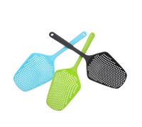 BAZEITFLOW 3pcs Cat Litter Shovel Set with Mesh Sifter Heavy Duty Plastic Deep Poop Scoop for Cat Rabbit Reptile Waste Cleaning Pet Litter Scoop Tool