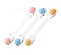 BAZEITFLOW 3pcs Child Safety Drawer Locks for Home Use, Made of Healthy Pp Material, Convenient Anti Pinch Protective Locks Suitable for Windows and Drawers to Keep Color Style