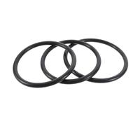 BAZEITFLOW 3pcs Crystal Singing Bowl Rubber Rings Set Large and Small Sound Bowl Mats Black Silicone for Buddhist Instruments Cushion and Sound Protection