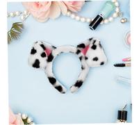 BAZEITFLOW 3PCS Dalmatian Ear Headband Lightweight Soft Spotted Dog Ear Hairband for Adults Cosplay Halloween Pet-themed Parties Accessories