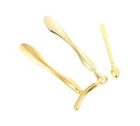 BAZEITFLOW 3pcs Eye Cream Applicator Set Golden Including Waterdrop, T-shaped, and Diamond Scoop for Precision Skin Care and Eye Area Massage Beauty Tools