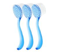 BAZEITFLOW 3pcs Facial Cleansing Brush with Bristles Deep Exfoliating Skin Scrubbing Tools for Makeup Removal and Pore Cleansing Suitable for Home and Personal Care