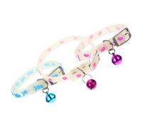 BAZEITFLOW 3Pcs Fluorescent Pet Collar Lost Silicone Dog Cat Collars for Night Safety Chic Design with Random Colors Includes Fish Footprints Styles