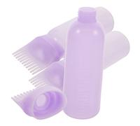 BAZEITFLOW 3pcs Hair Root Comb Applicator Bottles Purple Hair Oiling Applicator Bottles for Scalp Treatment Salon Tools