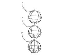 BAZEITFLOW 3PCS Hanging Rabbit Hay Stainless Steel Cage Dispenser for Guinea Pigs Chinchillas Small Animals Clean Pet Cage Feeder