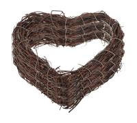 BAZEITFLOW 3pcs Heart-shaped Wreath Vine Ring for Wedding and Party Decoration Hanging Flower Garlands for Door Wall Display