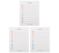 BAZEITFLOW 3Pcs Multi-function Note Pads for Teenagers and Portable College Essentials for Studying Writing Pads