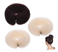 BAZEITFLOW 3pcs Nylon Hair Curler Set Long Strip Bendy Curlers Hair Bun Maker Ponytail Holder DIY Styling for Women Random Color