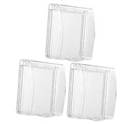 BAZEITFLOW 3pcs Outlet Cover Transparent Splash Receptacle Protector with Cable Outlet for Indoor Outdoor Use in Kitchen Balcony Garden