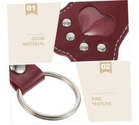 BAZEITFLOW 3pcs Pet Hair Storage Keychain with Paw Charm Dog Memorial Keepsake Keyring for Cherished Pet Memories Elegant and Cute Commemorative Accessories for Lovers