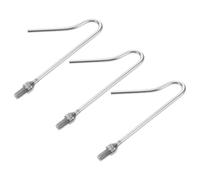 BAZEITFLOW 3pcs Poultry Catcher Leg Hook Tool for Chickens Ducks Geese, 5" White Leg Hooks without Pole, Farm Livestock Handling Supplies for Poultry Catching and Raising