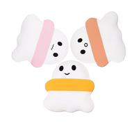 BAZEITFLOW 3pcs Powder Puff Makeup Sponge Set Small Soft Fluffy Air-effect Sponges for Dry and Wet Use Comfortable Mini Finger Puff Applicators for Loose Powder Makeup