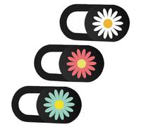 BAZEITFLOW 3pcs Privacy Protect Cover Webcam Slider Ultra-thin Computer Lens Shield for Laptops Tablets Smartphones with Unique Pattern Design Easy Open Close Adhesive