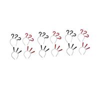 BAZEITFLOW 3pcs Question Mark Headband Novelty Decorative Hair Accessories for Christmas Halloween and Parties Attention Grabbing Funny Photo Headbands for Women