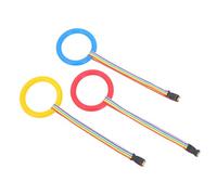 BAZEITFLOW 3pcs Safety Walking Rope with Comfortable Handles for Preschool Outdoor Activities Bright Color Leashes for Supervision and Group Safety