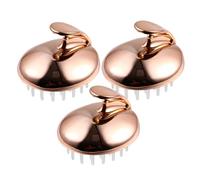 BAZEITFLOW 3pcs Scalp Massage Brush with Ergonomic Handle Soft Silicone Shampoo Massager for Wet and Dry Hair Portable Lightweight Hair Care Tools for Men Women and Pets