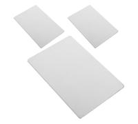 BAZEITFLOW 3pcs Stainless Steel Cooling Plates for Small Pets - 12x8cm Heat Dissipation Pads for Rabbits, Hamsters, Guinea Pigs - Indoor Pet Cooling Mat for Summer