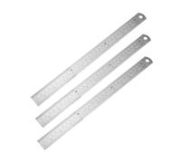 BAZEITFLOW 3Pcs Stainless Steel Straight Rulers Double Sided Printed Measuring Tools for Drawing Woodworking Engineering Lightweight Hanging Design