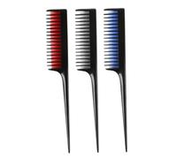 BAZEITFLOW 3Pcs Tip Tail Hairdressing Combs with Long Handles Smooth Teasing and Detangling Combs for Dyeing and Styling Lightweight Salon Tools for Men and Women