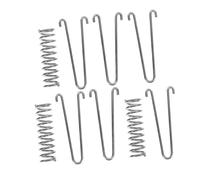 BAZEITFLOW 3pcs Traction Rope Explosion-proof Spring Dog Tie Out Rope Spring Bungee Leash for Large Dogs Shock Absorber Tensioner Silver Stainless Steel