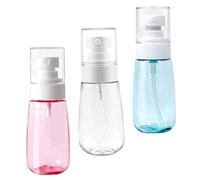 BAZEITFLOW 3pcs Travel Spray Bottle Portable Refillable Liquid Dispensers for Outdoor Use Compact Mist Sprayer Kit Random Colors for Toiletries and Cleaning