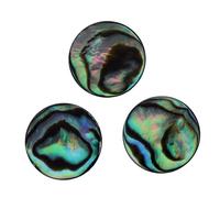 BAZEITFLOW 3PCS Trumpet Finger Buttons with Abalone Shell Inlay Replacement Caps Compatible with Various Trumpet Models Musical Instrument Accessories Gift for Musicians