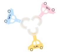 BAZEITFLOW 3pcs U-Shaped Silicone Tooth Cleaner Bite-Resistant Soft Toothbrushes for Comfortable Oral Cleaning Food-Grade Material Easy Grip for Healthy Brushing Habits