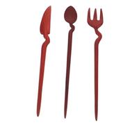 BAZEITFLOW 3pcs Vintage Hair Sticks Solid Wood Retro Hairpins with Cutlery Shape Design Smooth Polished Surface for Comfortable Updos and Casual Chignons Chinese Style Hair Accessories for