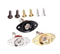 BAZEITFLOW 3sets Professional Guitar Input Jack Socket Plate for Electric Guitar Output Jack Accessory for Electric Use