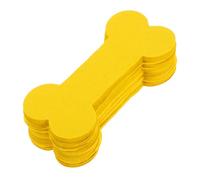 BAZEITFLOW 4 Packs Pet Memorial Paper Bone Shaped Tribute Supplies for Dog Funeral Ceremonial Use Ancestral Worship with Thick Yellow for Outdoor Pet Memorial Rituals