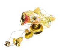 BAZEITFLOW 4 Pcs Christmas Door Hanging Decorations Festive Tinkle Bells Set Crafted Jingle Bells with Random Colors Decorative for Holiday Home Décor Random Color