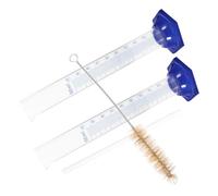BAZEITFLOW 4 Pcs Glass Graduated Cylinders with Thickened Walls Molded Scale Lines Stable Round Base for Accurate Laboratory Chemistry Measurements