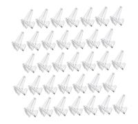 BAZEITFLOW 40pcs Acrylic Guitar Pick Stand Triangular Display Rack Transparent Plectrum Storage Holder for Guitarists Home and Store Organization