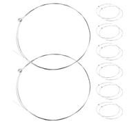 BAZEITFLOW 40pcs E-1st Acoustic Guitar Steel Strings Set High E Replacement Strings Sturdy Metal Guitar Accessories for Daily Practice and Live Performance
