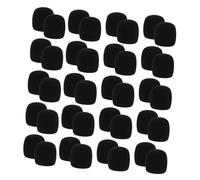 BAZEITFLOW 40pcs Thickened Sponge Mic Covers for Ktv Karaoke Broadcasting Noise Reduction Microphone Windscreen Protectors Soft Sponge Mic Socks for Conference and Studio Use
