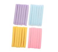 BAZEITFLOW 48pcs Compressed Seaweed Facial Cleansing Sponges Reusable Face Exfoliating Pads Travel Portable for Women Blue Pink Yellow Purple Set