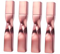 BAZEITFLOW 4pcs 15ml Refillable Empty Mascara Tubes Spiral Lash Brush Wands Rose Gold Eyelash Mascara Containers Suitable for Travel and Makeup Application